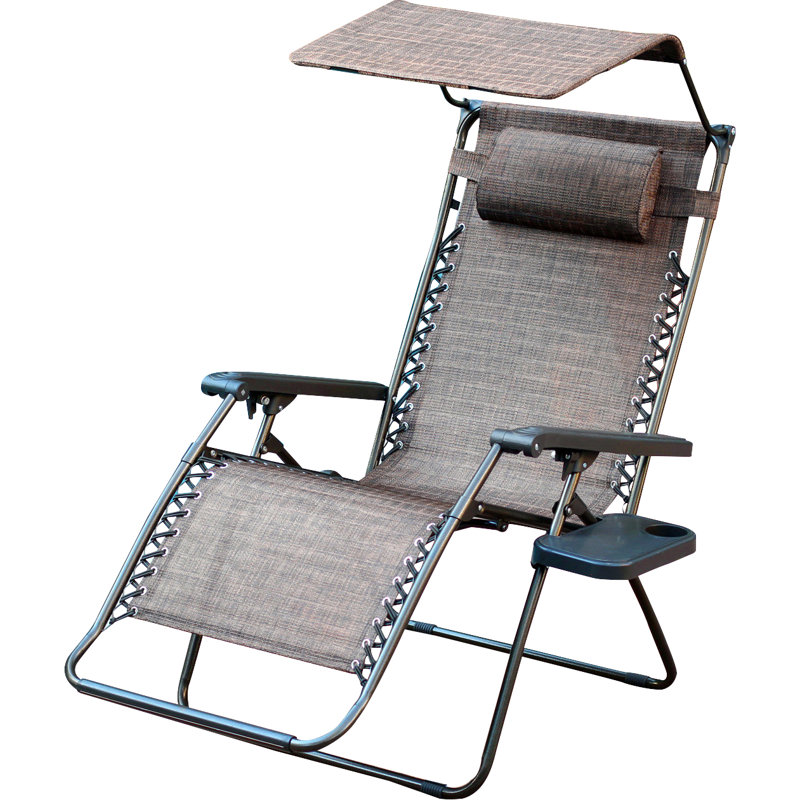 Johns Folding Zero Gravity Chair, Brown Mesh