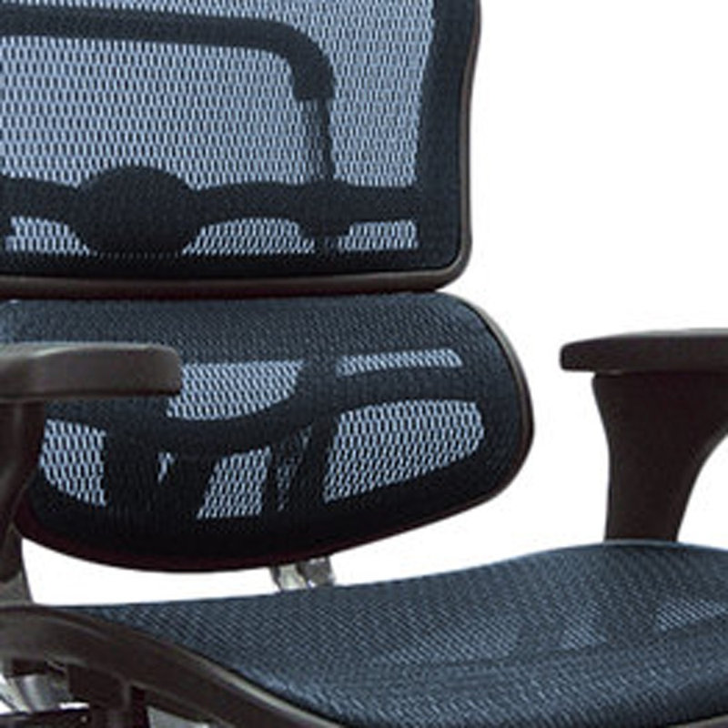 Chaise de bureau réglable, Bleu