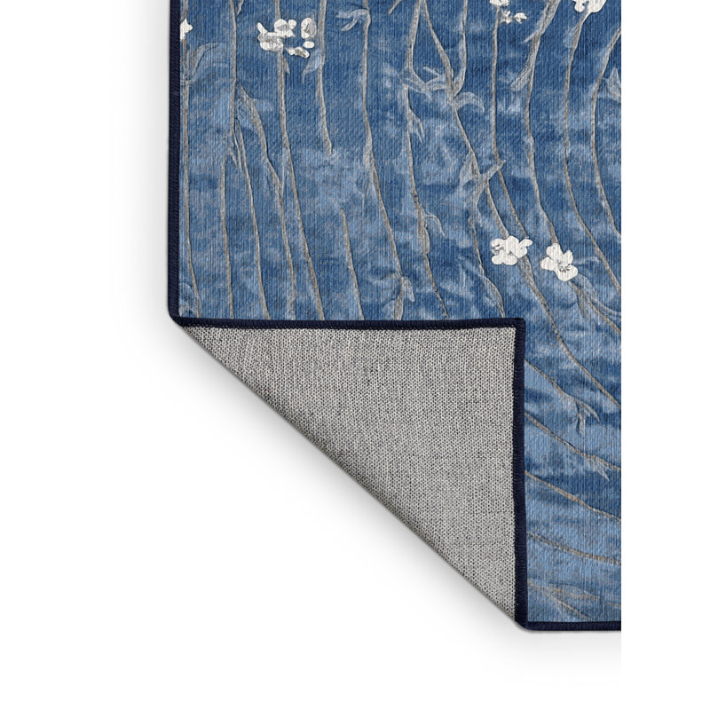 Machine Washable Gray Area Rug, Square 4'