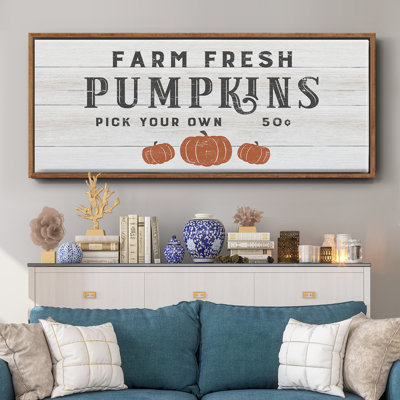 Farm Fresh Pumpkins - Toile encadrée