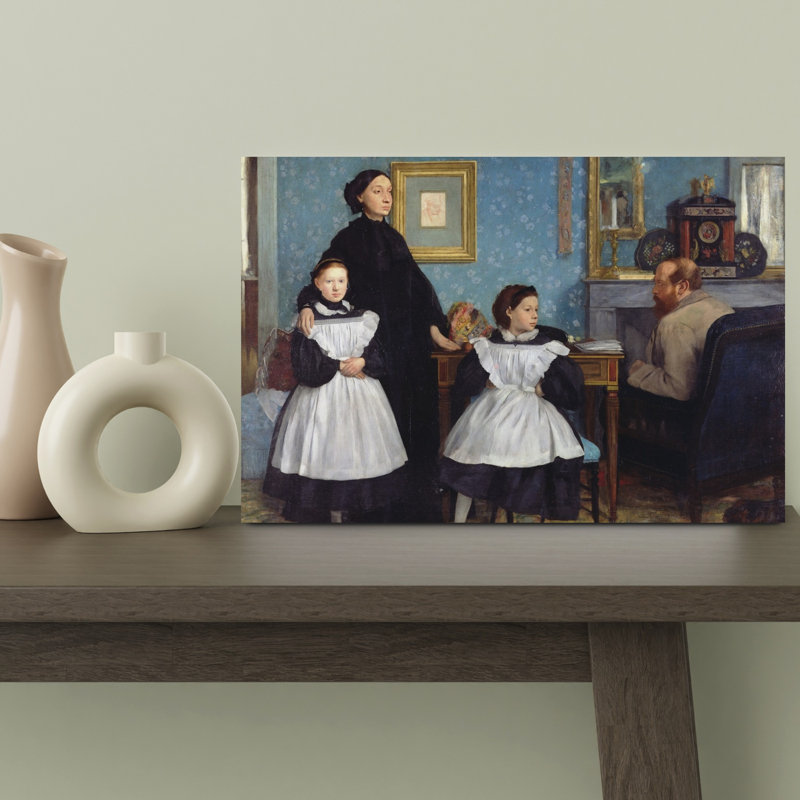The Bellelli Family, 1858-67 Impressionist Abstract Contemporary Portrait Wall Art Print, 30.48cm H x 45.72cm W