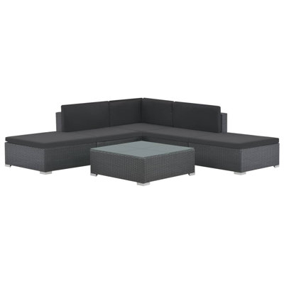 Canapé modulaire 6 pièces avec coussins