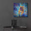 «Buldog In The Rain Puddles» par Rich Monet, art mural en verre acrylique-545093223