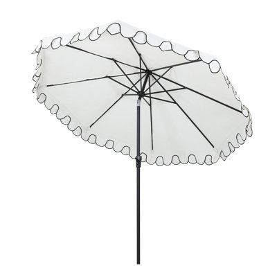 9 ft Double Scallop Crank Market Umbrella