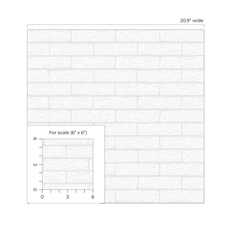 Rouleau de papier peint autocollant à peindre L 18 pi x l 20,9 po