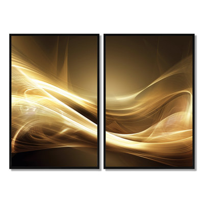 Gold Elegant Modern Sofa III - Art mural moderne doré