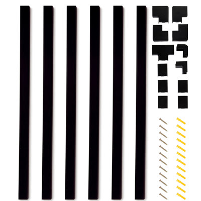 150in Cord Hider Kit - 6-Pack 25in Cable Management for Wall-Mounted TV or Computer Cables - Paintable Wire Covers for Cords