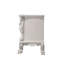 Table de chevet 2 tiroirs de couleur blanc os