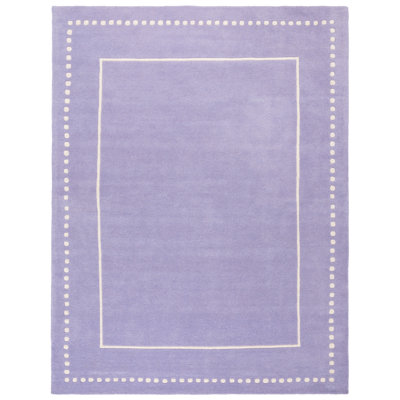 Cruz Hand-Tufted Wool Lavender/Ivory Area Rug