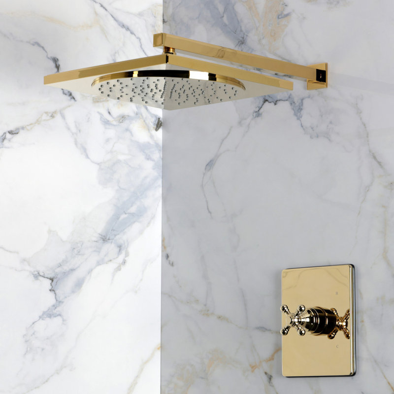 Kingston Brass Metropolitan Single-Handle Pressure Balanced Shower Faucet, Polished Brass
