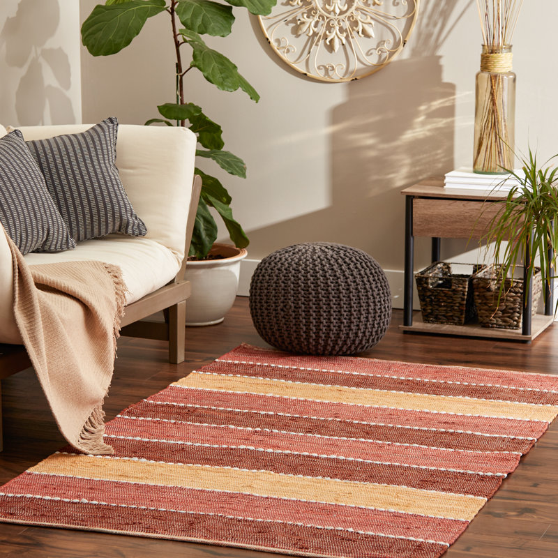 Tapis Chindi en coton Keelea, Rectangle 4 pi x 6 pi