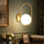 Cendy 1-Light Gold Armed Sconce
