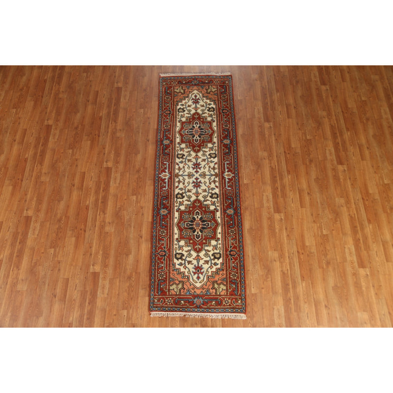 Tapis de couloir géométrique Heriz Serapi