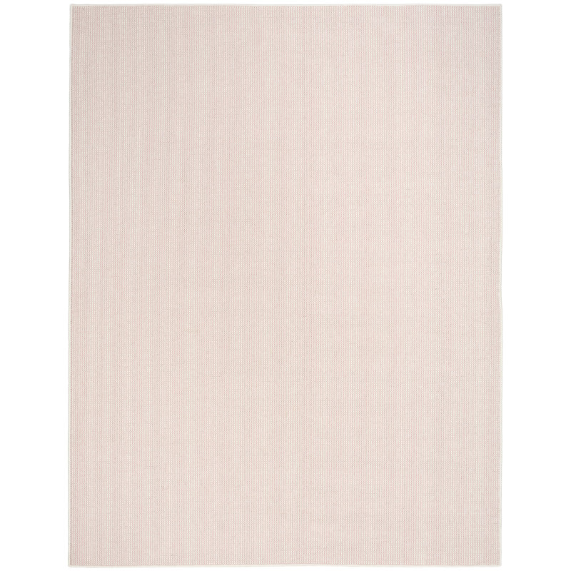 Tapis d'intérieur ivoire rose à texture naturelle 5 pi 3 po x 7 pi Nourison, Ivoire / rose, Rectangle 5 pi 3 po x 7 pi