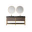Ensemble de meuble-lavabo double 72 "avec miroir