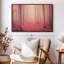Nature «Foggy Red Forest Canvas Print»-101457454