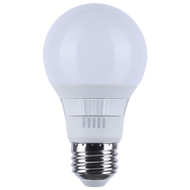 6 W (équivalent à 40 W), A19, ampoule non à intensité variable, CCT sélectionnable E26 / culot moyen (standard)