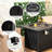 Izah Square Steel Propane Fire Pit Table