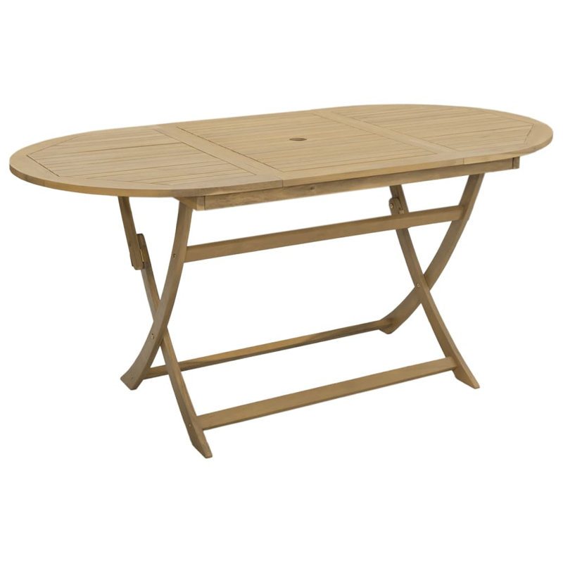 Oakham 160cm Solid Wood Oval Folding Table