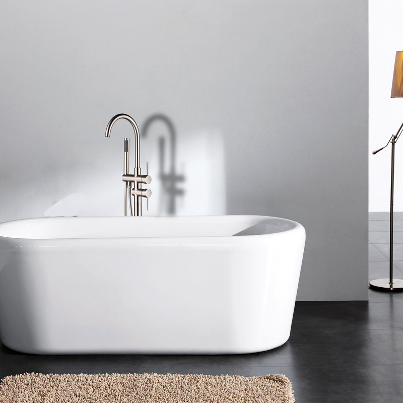 Freestanding Bathtub Faucet With Hand Shower And Exquisite Craftsmanship Modern Compact Design