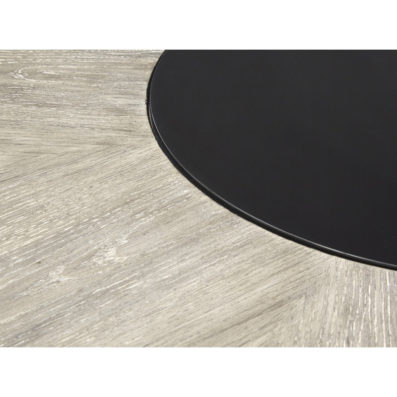 Carmaline Round with Solid Wood Base Dining Table