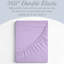 Ensemble de draps 6 pièces en microfibre brossée double ultra douce, feuilles rafraîchissantes avec poches très profondes - Lavable à la machine-102691424-102691451