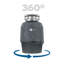 Evolution 0.75HP, 3/4 HP Garbage Disposal, Advanced Series Continuous Feed Food Waste Disposer