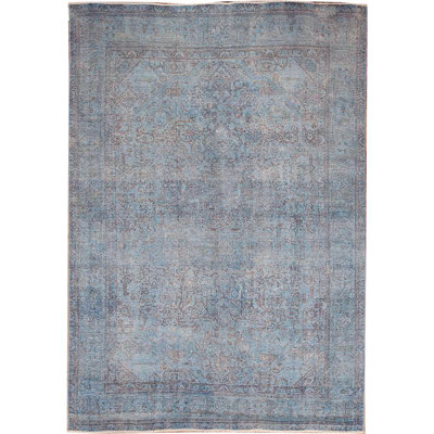 Ziegler Hand-Knotted High-Quality Blue Area Rug