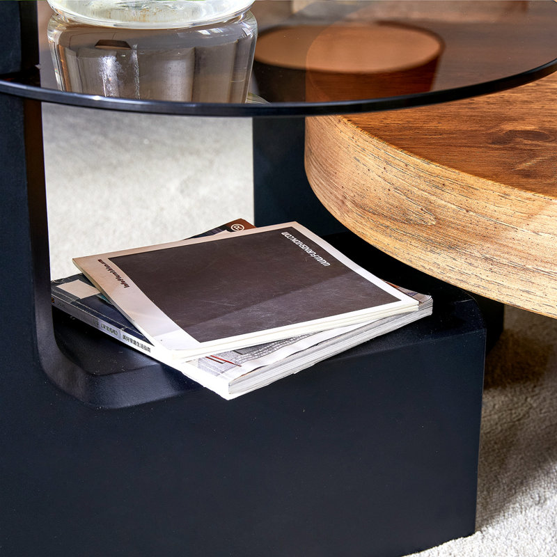 The Detachable Double-Decker Coffee Table, The Stylish Design Is More Precious, And The Detachable Design Can Make The Use Of Space More Flexible And Suitable For Various Scenes.