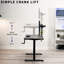48in x 30in Manual Height Adjustable Desk-62405226