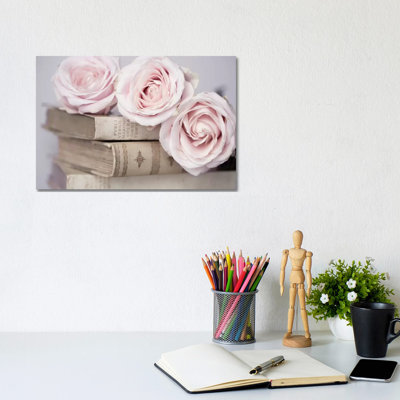 Vintage Roses 1 Piece Wall Art on Canvas