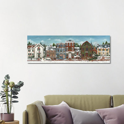 Christmas Village by David Carter Brown - Wrapped Canvas Panoramic Painting