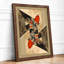 Cardinal Symmetry Eclectic - Framed Print-774781857-774781858