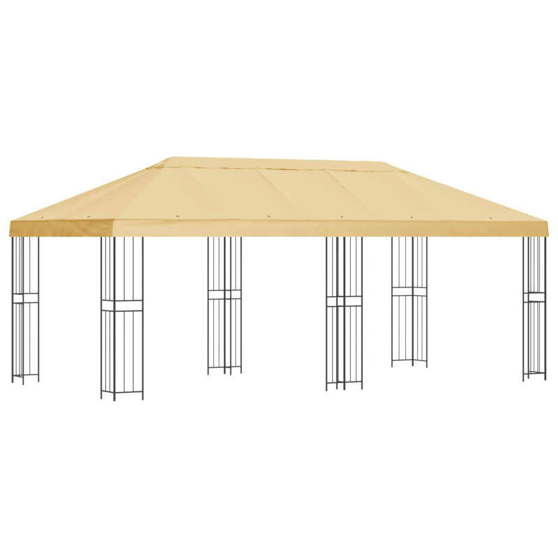 Vidaxl Gazebo Polyester And Steel, Cream