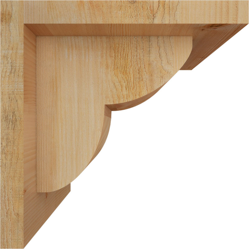 Corbeau Crestline avec contre-plaque, H 8 po x l 6 po x P 8 po, Sapin de Douglas, Sciage brut