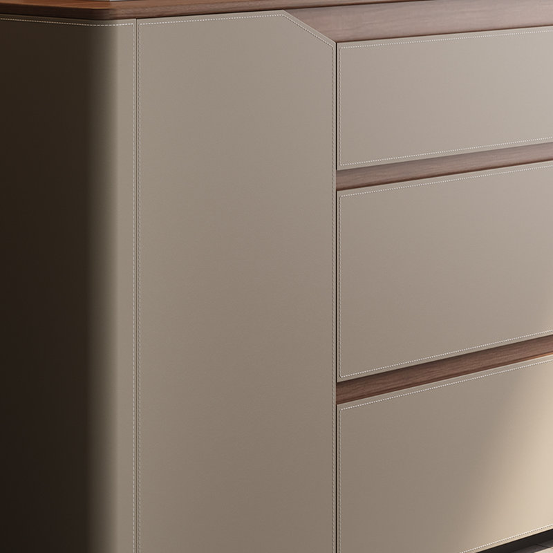 Modern minimalist sideboard with storage function, 33.46" H x 55.12" W x 15.75" D
