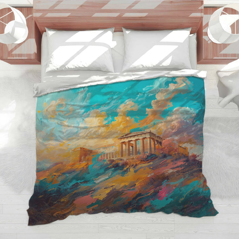 Édredon Vibrant Parthenon Landscape, Twin