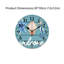 Horloge murale Coastal Welcome Starfish Seahorse, 12 X 12 pouces