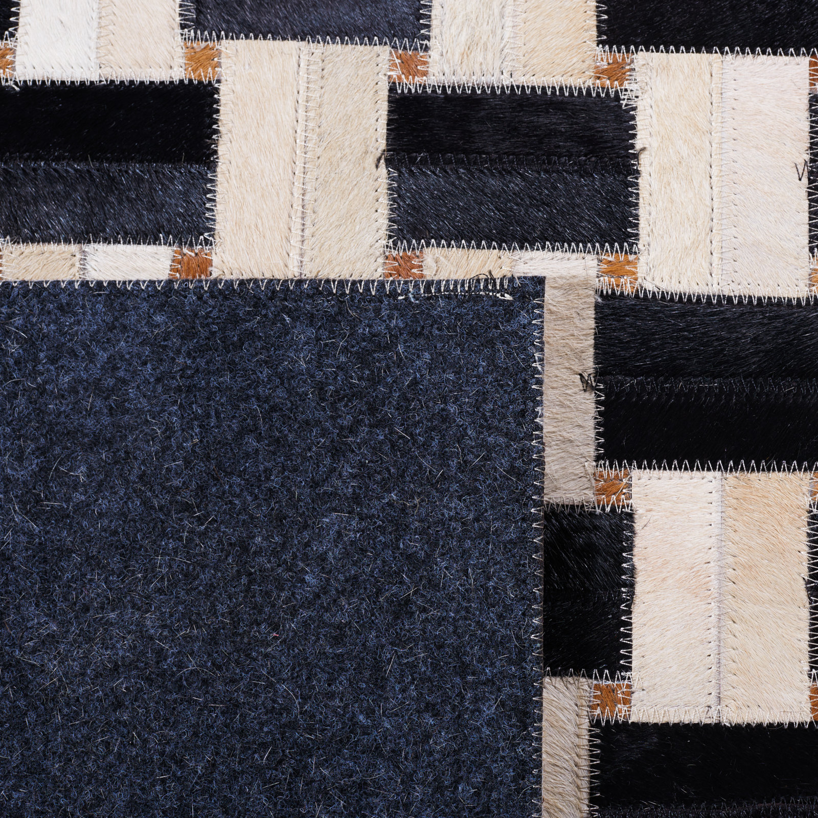 Mahsa Cowhide Rug, Runner 2'3" x 9'