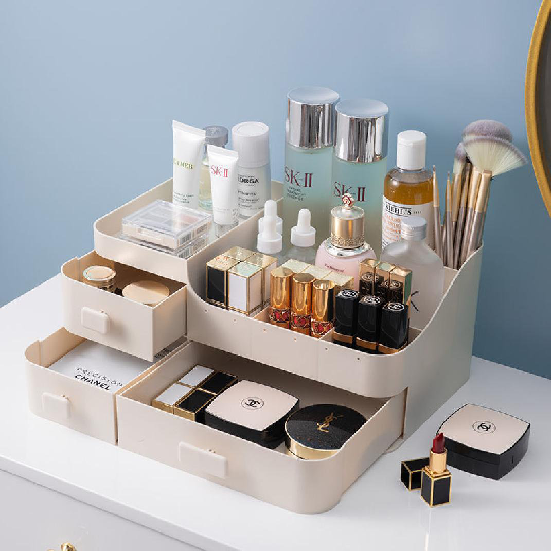 Kanja Makeup Organizer Rebrilliant Finish: White