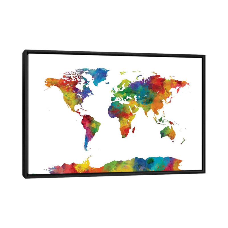 Reproduction d’art sur toile tendue "Strong aquarelles I" par Michael Tompsett, H 18 po x l 26 po x P 1,5 po, Pas de tapis