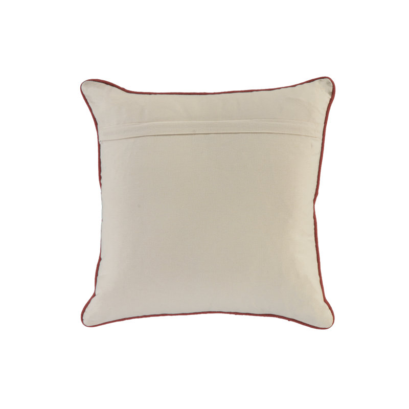 100% Cotton Throw Pillow, Rust, Polyester