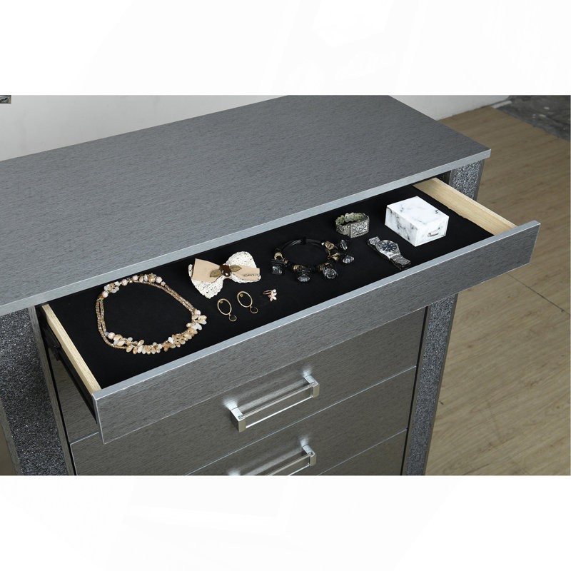 Commode argent Lorenzo