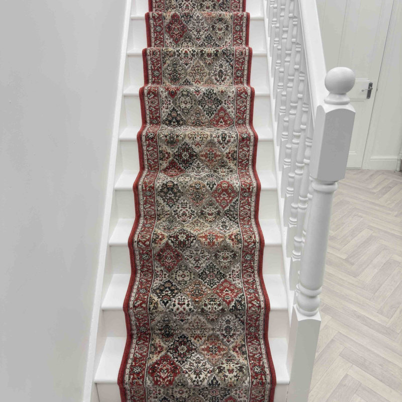 Stair Runner Vintage Look Machine Tufted Area Rug, Runner 83 x 450 cm