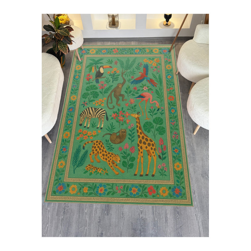 Tapis tissé à la crème Mosso, 4'11" x 9'10"
