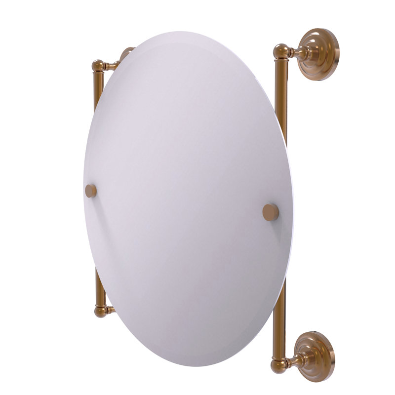 Miroir mural biseauté traditionnel leamore, Bronze brossé