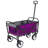 Minimeetall Foldable Utility Wagon With Straps – 225 Lbs Capacity, Purple