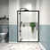 44 to 48 in. W X 72 in. H Single Sliding Semi-Frameless Shower Door with 1/4 in. (6mm) Clear Tempered Glass