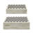 Knouse Checkered Decorative Box with Lid for Jewelry or Keepsakes – Modern Storage Accent for Entryway, Tabletop, or Shelf – Decorative Box Home Organizer – Set of 2, 12", Black & White