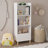Ailpein Accent Cabinet, 4-Tier Bookcase,Safe Wooden Bookshelf Toy Storage Cabinet Organizer for Playroom